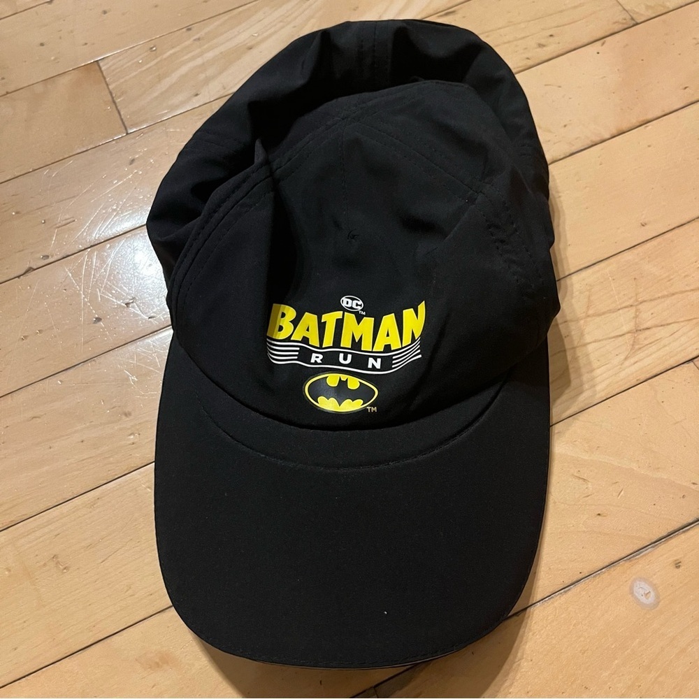 DC Batman Run Hat Cap Strap-Back Lightweight Running Black Marathon Hat Unisex
